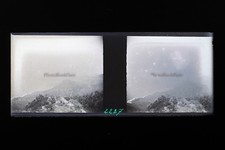 France Paysage Mer Photo Stereo L8n4 Plaque verre Vintage NEGATIF