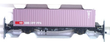 ROCO Réf: 46912 Wagon porte container chargé container 40" SBB CFF FFS BO (346)