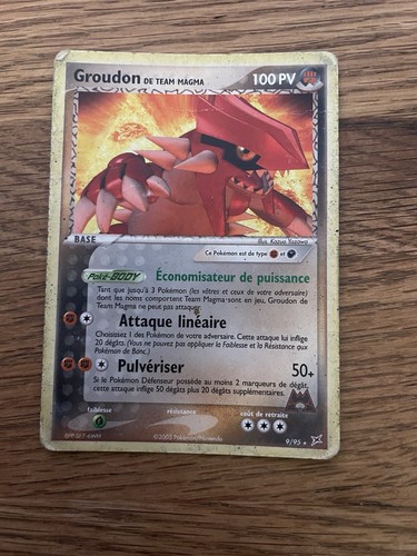 Carte pokémon groudon team - carte,
