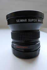 Seimar super wide semi fish-eye (grand angle) + macro et bague 52mm - bon état