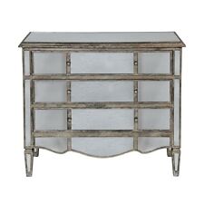 Commode  3 tiroirs bois miroir