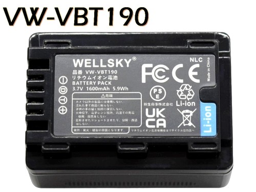 Batterie panasonic vbt190 k - panasonic, vw-vbt190-k