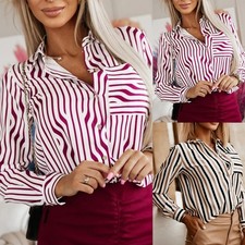 Chemise légère rayée col V