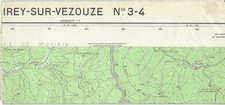 Carte IGN 1/25000 - Cirey sur Vezouze - 3-4 - édition de 1957