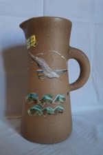  CERAMIQUE TESS à VILLENAUXE DECOR MOUETTE EMAUX D'ART FAIT MAIN