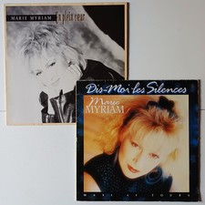 Marie Myriam "En Plein Coeur/Dis Moi Les Silences", Lot 2 Vinyl LP 33t/MAXI 45t