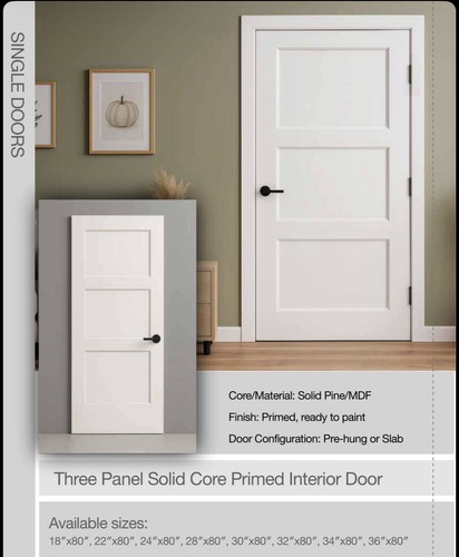 Shaker style solid core - style,