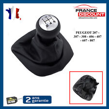 Pommeau de Vitesse (5) avec Soufflet pour Peugeot 207 307 308 406 407 607 807