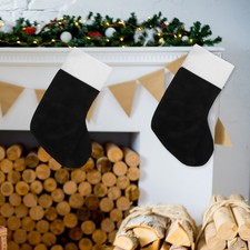 Bas de noël pendentif de bas de noël, décor suspendu d'arbre de cheminée