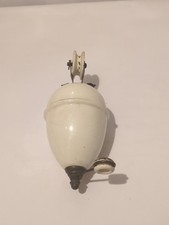 Ancien isolateur électrique en porcelaine avec poulie – début XXe – déco...