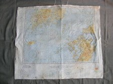 WW2 US CARTE D'ÉVASION EN SOIE AMÉRICAINE NAGASAKI MARINE IMPRIMÉ 42 REVISÉ 1944