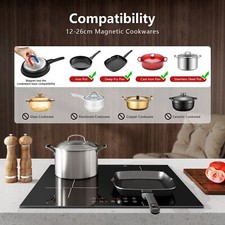 Table de cuisson à induction 60cm  9 niveaux de puissance 1-99 min minuterie