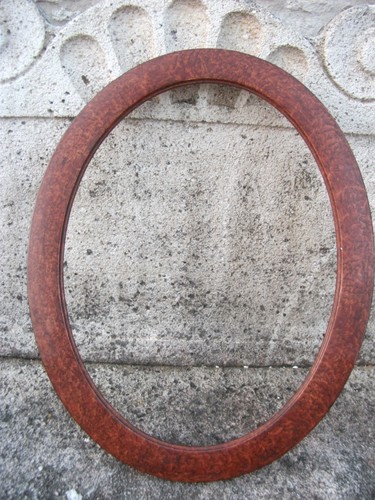 Cadre ovale ancien bois - ovale,