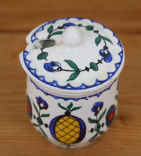 ancien petit Pot à Moutarde PARIZOT en faïence