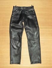 pantalon LAST REBELS taille haute en cuir vachette noir taille 38 FR