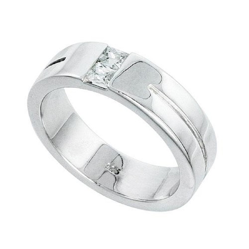 Bague argent sterling pour - en,