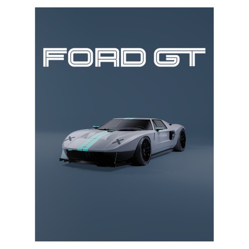 Affiche course ford - affiche,
