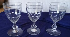 3 VERRES À EAU EN CRISTAL DE