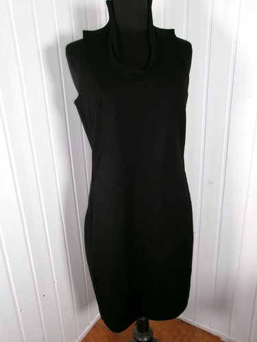 Robe longue noir jersey assez