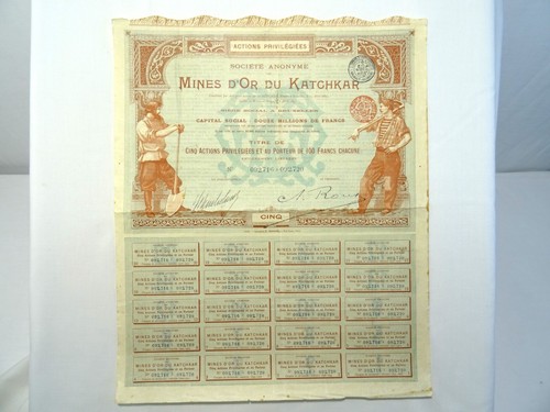 Action porteur 100 francs - au,