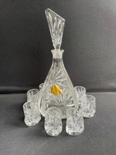 Service à liqueur en cristal de Bavière – Milieu XXème