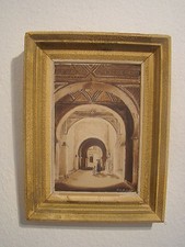 Scène orientaliste  , huile sur papier  signée en bas à droite 30 x 20 cm #588#