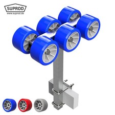 6 fois Rouleaux chariot de mise à l'eau aide à la mise à l'eau Ø 120 mm