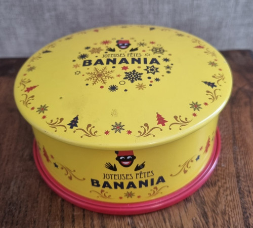 Boîte banania ronde métal - boîte,