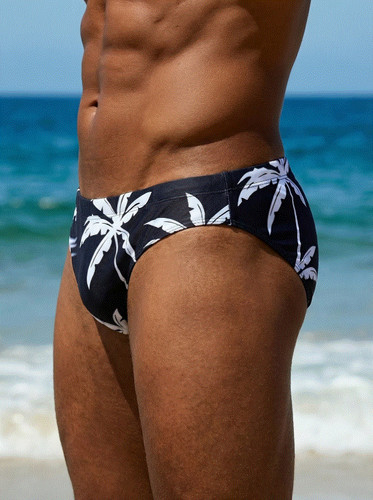 New men sexy black - palm, low