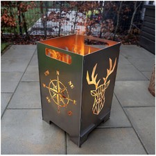 Corbeille feu tonneau à - corbeille,