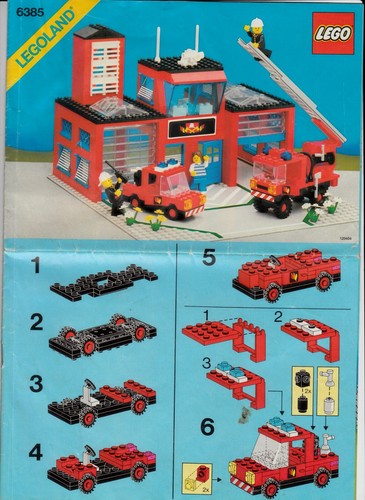 Lego 6073 caserne pompiers - , de