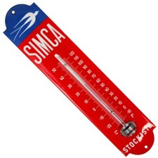 Thermomètre émaillé bombé