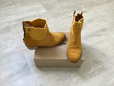 Bottines ZADIG & VOLTAIRE pointure 39 daim/coton jaune cumin 360€