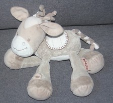 doudou  ane cheval poney beige