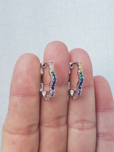 Anneaux fleurs argent - fleurs,