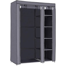 SONGMICS Armoire de Rangement Penderie de vêtement Pliable en Toile XL 110 x ...