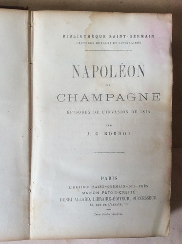 Bordot napoléon en - j., *