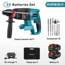 Marteau Piqueur à batteries Perforateur Sans fil avec Malette de rangement