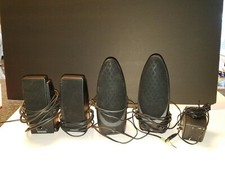 Altec Lansing Series100 Computer Speaker 120 w/ power supply & (2) GE Speakers