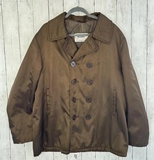 Schott Pea Coat Mens 46 Brown