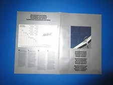 N°11605 /  MERCEDES : dépliant nuancier peinture standard ,hors série  1981