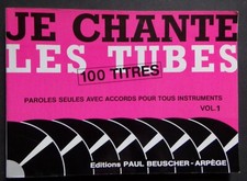 § album partition JE CHANTE