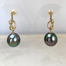 Boucles d'oreilles ovales paon