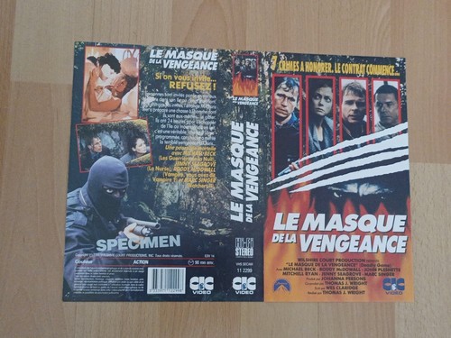 Jaquette cover vhs masque - vhs,