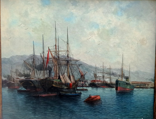 Huile sur toile xixème - huile,