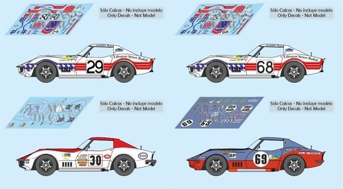Décals corvette mans - décals, le