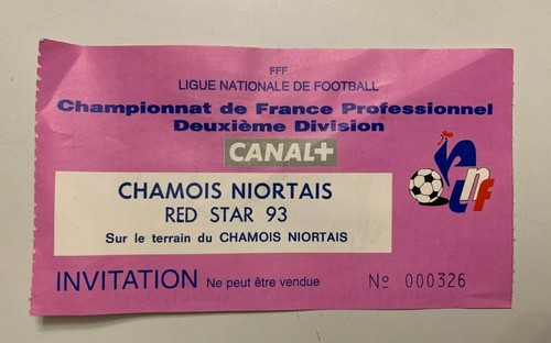 Ticket match championnat - match, de