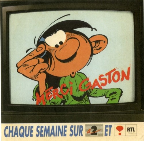 Franquin gaston autocollant - franquin,