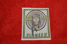 Etiquette tissée  - Pioneer - Avion - Aviateur - couture - ÉCUSSON VETEMENT -