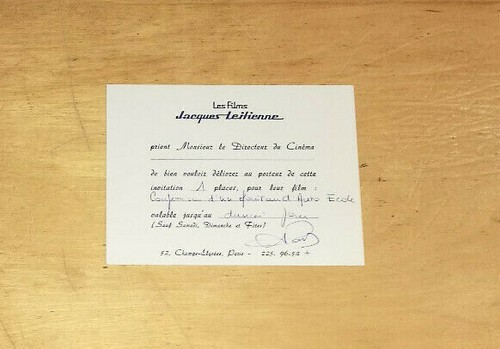 Cinema carton invitation - carton, d'invitation